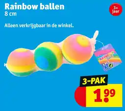 Kruidvat Rainbow ballen aanbieding