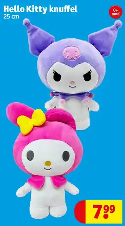 Kruidvat Hello Kitty knuffel aanbieding