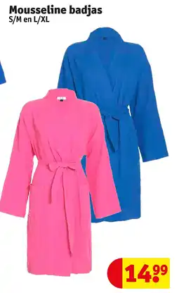 Kruidvat Mousseline badjas aanbieding