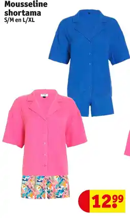 Kruidvat Mousseline shortama aanbieding