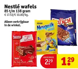 Kruidvat Nestlé wafels aanbieding