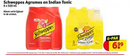 Kruidvat Schweppes Agrumes en Indian Tonic aanbieding