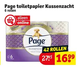 Kruidvat Page toiletpapier Kussenzacht aanbieding