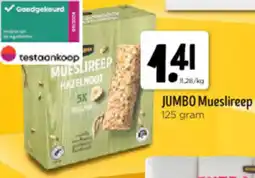 Jumbo Jumbo mueslireep aanbieding