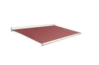 Makro Domasol Elektrische zonneluifel F10 350 x 250 cm donkerrood aanbieding