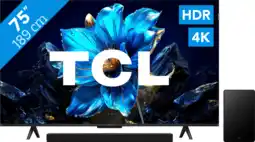 Coolblue TCL 75 QLED P71K 4K (2025) + TCL Q75H aanbieding