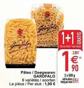 Pâtes - deegwaren garofalo