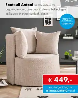 Woonsquare Fauteuil Antoni aanbieding