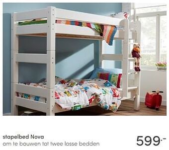 Baby & Tiener Stapelbed nova aanbieding