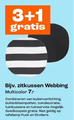 Kwantum Zitkussen webbing aanbieding