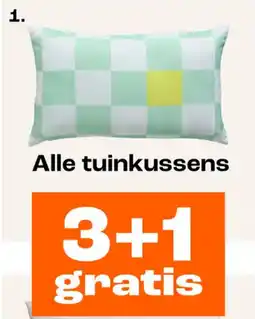 Kwantum Alle tuinkussens blocks groen aanbieding
