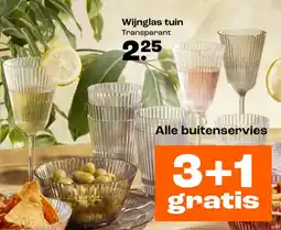 Kwantum Wijnglas tuin aanbieding