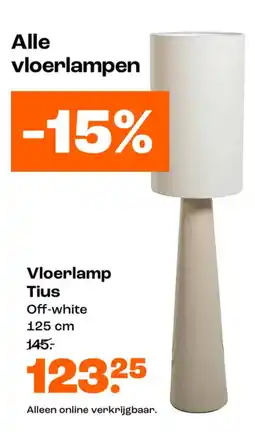Kwantum Vloerlamp Tius aanbieding