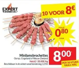 Intermarché Minilamsbrochettes PER 10 STUKS VAN ±40G aanbieding