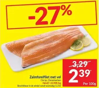 Intermarché Zalmforelfilet met vel aanbieding