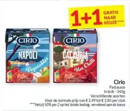 Intermarché Cirio Pastasaus aanbieding