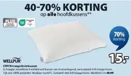 Jysk WellPur Stryn Traagschuimkussen aanbieding