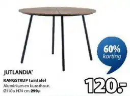 Jysk Jutlandia Rangstrup Tuintafel aanbieding