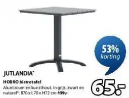 Jysk Jutlandia Hobro Bistrotafel aanbieding
