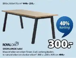 Jysk Royal Oak Skovlunde Tafel aanbieding