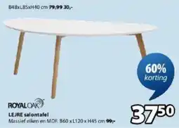 Jysk Royal Oak Lejre Salontafel aanbieding
