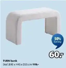 Jysk Tuen bank aanbieding