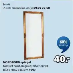 Jysk Nordborg Spiegel aanbieding