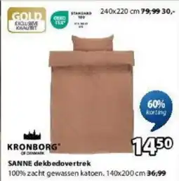 Jysk Sanne Dekbedovertrek aanbieding