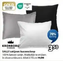 Jysk Sally satijnen kussensloop aanbieding