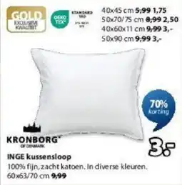 Jysk Inge kussensloop aanbieding