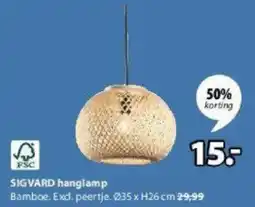 Jysk Sigvard hanglamp aanbieding