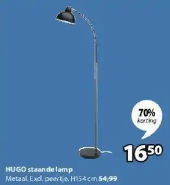 Jysk Hugo Staande Lamp aanbieding