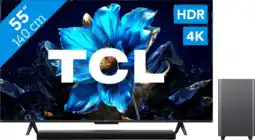 Coolblue TCL 55 QLED P71K 4K (2025) + TCL S55H 2.1 Soundbar aanbieding