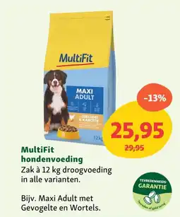 Maxi Zoo MultiFit hondenvoeding aanbieding