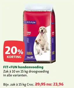 Maxi Zoo FIT+FUN hondenvoeding aanbieding