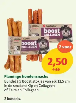 Maxi Zoo Flamingo hondensnacks aanbieding