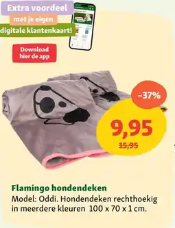 Maxi Zoo Flamingo hondendeken aanbieding