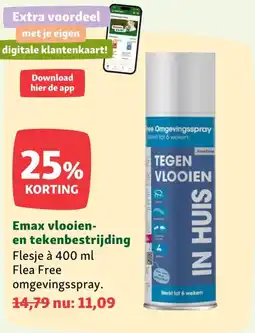 Maxi Zoo Emax vlooien- en tekenbestrijding aanbieding