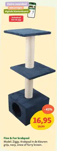 Maxi Zoo Fins & Fur krabpaal aanbieding