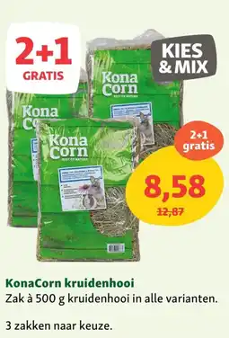 Maxi Zoo KonaCorn kruidenhooi aanbieding