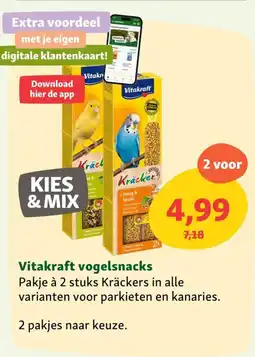 Maxi Zoo Vitakraft vogelsnacks aanbieding