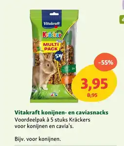 Maxi Zoo Vitakraft konijnen en caviasnacks aanbieding