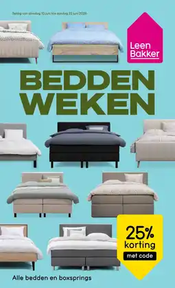 Leen Bakker Alle bedden en boxsprings aanbieding