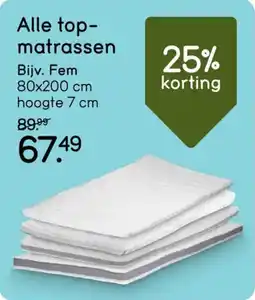 Leen Bakker Alle top matrassen aanbieding