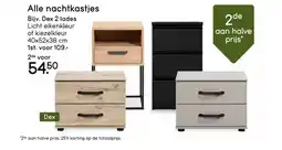 Leen Bakker Alle nachtkastjes aanbieding