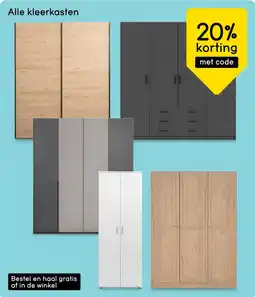 Leen Bakker Alle kleerkasten aanbieding