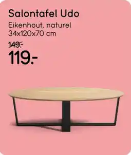 Leen Bakker Salontafel Udo aanbieding