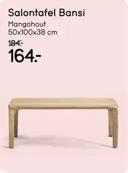 Leen Bakker Salontafel Bansi aanbieding