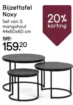 Leen Bakker Bijzettafel Noxy aanbieding