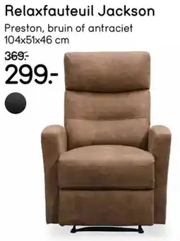Leen Bakker Relaxfauteuil Jackson aanbieding